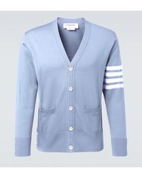 Thom Browne - 4-Bar Virgin Wool Cardigan - Lyst