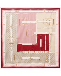 Gucci - Printed Silk Twill Carré - Lyst