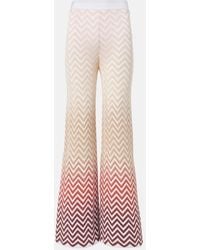 Missoni - Zigzag Cotton-Blend Flared Pants - Lyst