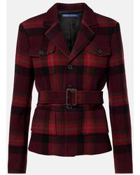 Polo Ralph Lauren - Plaid Wool-Blend Tweed Blazer - Lyst