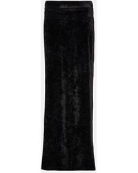 Balenciaga - Falda larga de terciopelo - Lyst