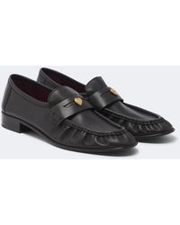 Chloé - Letti Leather Penny Loafers - Lyst