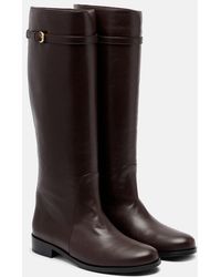 STAUD - Harlow Leather Knee-High Boots - Lyst
