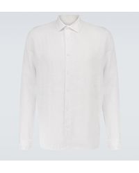 Orlebar Brown - Giles Linen Long-Sleeved Shirt - Lyst