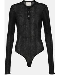 Khaite - Janelle Cotton-blend Jersey Bodysuit - Lyst