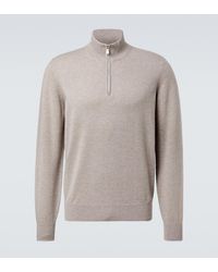 Brunello Cucinelli - Cashmere Half-Zip Sweater - Lyst