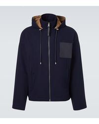 Loewe - Hooded Cotton Twill Jacket - Lyst