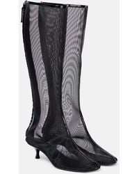 Christopher Esber - Vapour Mesh Knee-High Boots - Lyst