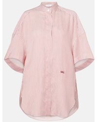 Stella McCartney - Striped Silk Shirt - Lyst