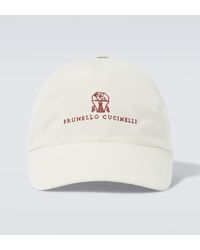 Brunello Cucinelli - Gorra Con Logo Bordado - Lyst