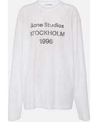Acne Studios - Long-Sleeve Round-Neck T-Shirt - Lyst