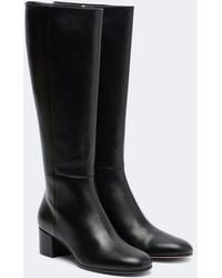 Gianvito Rossi - Joelle Leather Knee-High Boots - Lyst