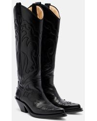 Gabriela Hearst - Capitana Leather Cowboy Boots - Lyst