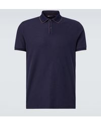 Loro Piana - Brentwood Cotton-Blend Pique Polo Shirt - Lyst