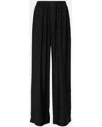 Balenciaga - Silk Pajama Pants - Lyst