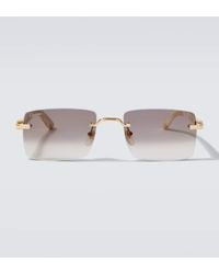 Cartier - Signature C De Cartier Rectangular Sunglasses - Lyst