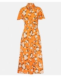 Emilia Wickstead - Florencia Floral Crepe Georgette Shirtdress - Lyst