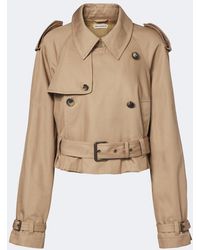 JW Anderson - Cropped Cotton Trench Coat - Lyst