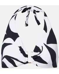 Max Mara - Avena Floral Halterneck Bikini Top - Lyst