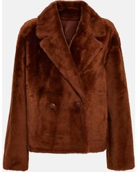 Yves Salomon - Reversible Double-breasted Shearling Jacket - Lyst