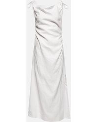 Sir. The Label - One-shoulder Linen Maxi Dress - Lyst