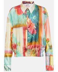 Jean Paul Gaultier - Printed Silk Shirt - Lyst