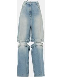 The Attico - Low-rise Wide-leg Jeans - Lyst