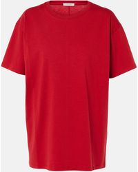 The Row - Ash Cotton And Silk T-Shirt - Lyst