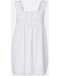 Posse - Ezra Broderie Anglaise Cotton Top - Lyst