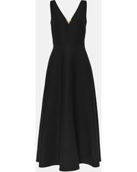 Valentino - Vgold Crepe Couture Midi Dress - Lyst