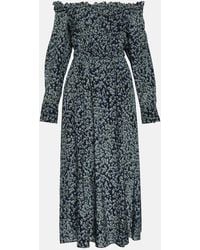 Altuzarra - Lillian Printed Silk Midi Dress - Lyst