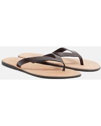 The Row - Beach Leather Thong Sandals - Lyst