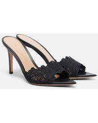 Gianvito Rossi - Yvonne Lace Mules - Lyst