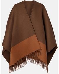 Gucci - Fringed Wool And Cashmere Poncho - Lyst
