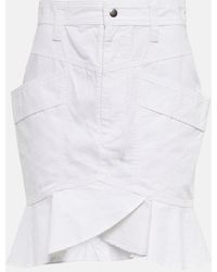 Isabel Marant - Regane Ruffle Cotton Skirt - Lyst