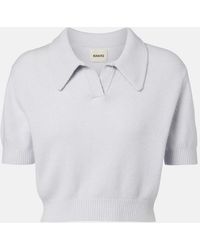 KHAITE - Leni Wool And Cashmere Top - Lyst