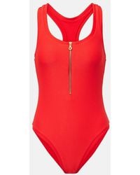 Heidi Klein - Zip-Up Racerback Swimsuit - Lyst