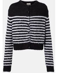 KHAITE - Cardigan Jules De Seda Y Cachemir A Rayas - Lyst