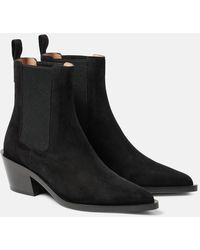 Gianvito Rossi - Wylie Suede Ankle Boots - Lyst