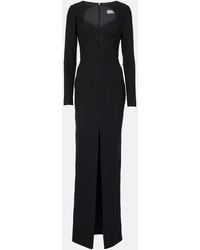 Rasario - Cutout Crepe Maxi Dress - Lyst