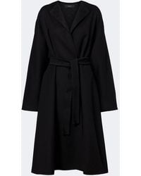 Gucci - Gg Belted Wool And Silk Wrap Coat - Lyst