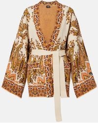 Etro - Cardigan En Jacquard De Coton Melange - Lyst