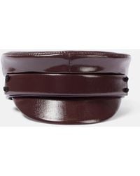 Ruslan Baginskiy - Faux Leather Newsboy Cap - Lyst