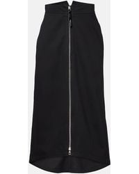 Moncler Genius - X Ee72 By Edward Enninful Cotton Midi Skirt - Lyst