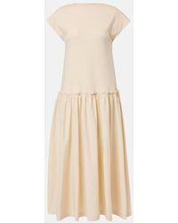 JOSEPH - Vestido Largo De Jersey De Algodon - Lyst