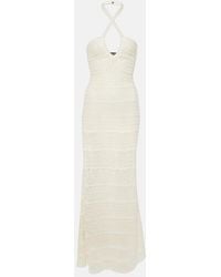 Tom Ford - Halterneck Crochet Maxi Dress - Lyst