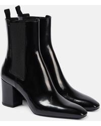 Saint Laurent - Betty 70 Leather Ankle Boots - Lyst