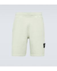 Stone Island - Tinto Terra Cotton Jersey Shorts - Lyst