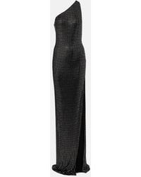 Gucci - Embellished One-Shoulder Jersey Gown - Lyst