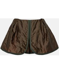 Sacai - Quilted Satin Shorts - Lyst